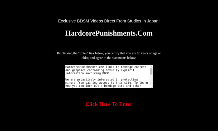 hardcore punishments